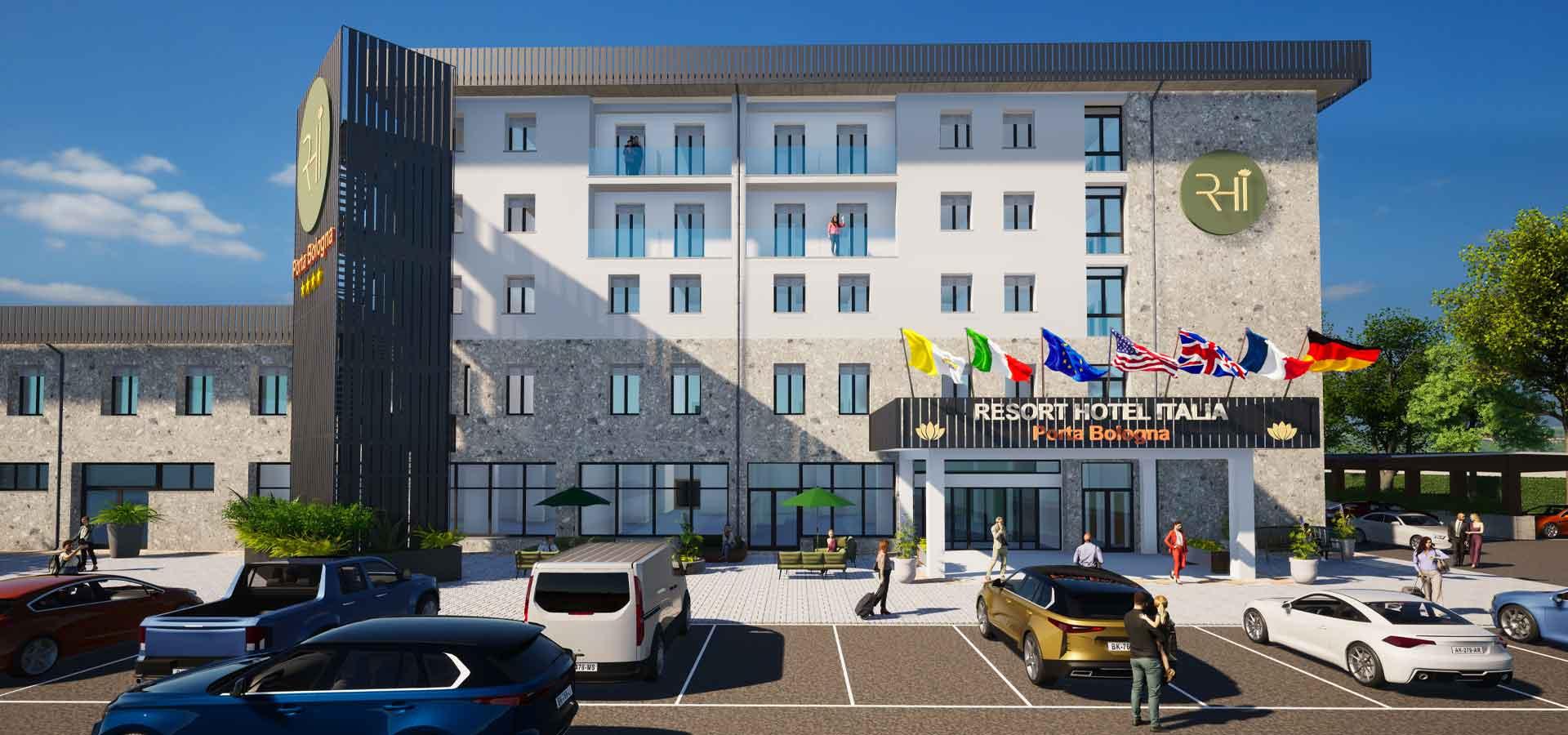 Готель Rhi Porta Bologna П'єве-ді-Ченто Екстер'єр фото